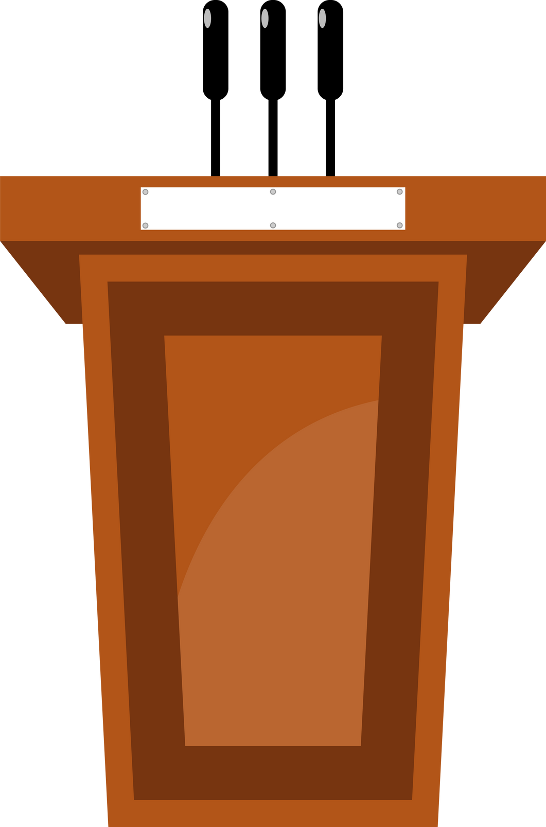 President Podium flat icon PNG